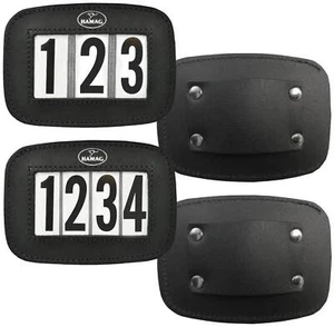 Hamag Leather Halter Number Holders (Pair) - Picture 1 of 3