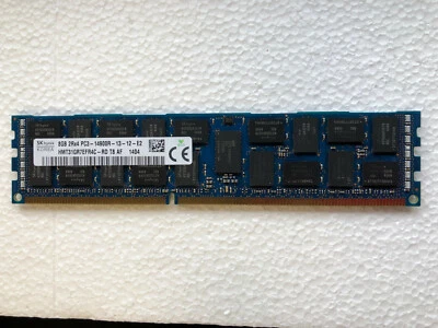 HYNIX HMT31GR7EFR4C-RD 8gb (1x8gb) Pc3-14900r 1866mhz Dual Rank X4 Ecc Register - Image 1 of 3