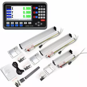 TOAUTO 3 Axis DRO + 3pc Linear Scales 450mm+550mm+650mm LCD Digital Readout Kit - Picture 1 of 12