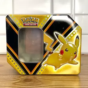 POKEMON PIKACHU Card Tin Case - EMPTY TIN - Picture 1 of 2
