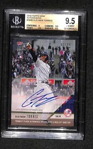 Gleyber Torres 2018 Topps NOW #180b Signed Auto Rookie Card BGS 9.5 10 (RC) /99 - Picture 1 of 3