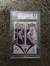 Jalen Green/Jonathan Kuminga 2021-22 PANINI IMMACULATE Dual Rookie Logoman Auto