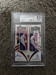 Jalen Green/Jonathan Kuminga 2021-22 PANINI IMMACULATE Dual Rookie Logoman Auto