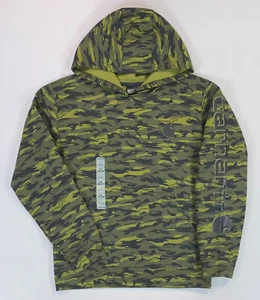 Boy's Carhartt Fleece Camo Logo Hoodie Hoody Pullover NEW - Picture 1 of 1