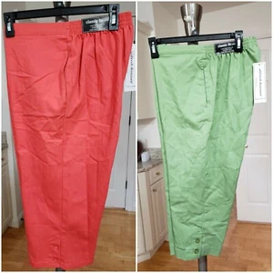 NWT Alfred Dunner Women's Capri Pants "PARROT CAY" Choose Color & Size - Picture 1 of 7