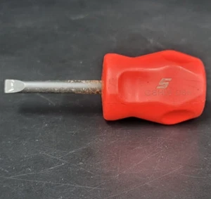 Destornillador Snap on Tools EE. UU. punta plana ranurado rojo rechoncho GSHD1 - Imagen 1 de 5