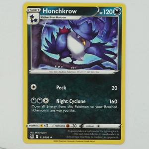 Honchkrow 115/196 Rare SWSH Lost Origin Pokemon Card - Picture 1 of 2