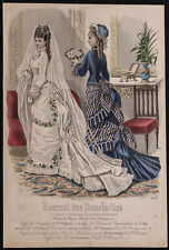 1876 - engraving Of Fashion - Newspaper Of Bridesmaids - 4043 - Dress Bridal Set