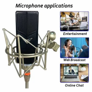 Vocal Condenser Microphone Complete Kit For Live Studio Sound Recording Boom Mic - Picture 1 of 12