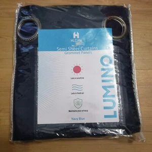 Lumino von Hlc. Halbtreine Tülle Vorhangpaneele 54 W x 84 L 2er Set marineblau - Bild 1 von 2