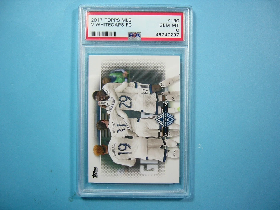 2017 2017/18 TOPPS MLS SOCCER FOOTBALL CARD 196 ALPHONSO DAVIES ROOKIE RC PSA 10 - Image 1 of 4