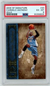 2006 SP Signature CARMELO ANTHONY Nuggets GOLD HOF #'d 14/25 PSA 6 Parallel RARE - Picture 1 of 1