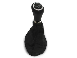 New Eurospec Illuminated VW Golf Jetta Mk2 Mk3 Black Leather 6 speed Shift Knob - Foto 1 di 1