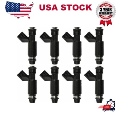 8件装燃油喷射器适用于雪佛兰 Avalanche 1500 5.3L V8 2005 Express 1500 2007 — 第 1/4 张图片