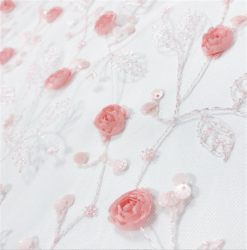 OFF WHITE Abito 3D Fiori Donna Bambini Ragazze Abito Pizzo Tessuto Ricamo Gonne Maglia 1Y