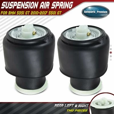 2x Bolsa de resorte de suspensión neumática trasera izquierda y derecha para BMW 535i GT 2010-2017 550i GT Foto 1 de 4
