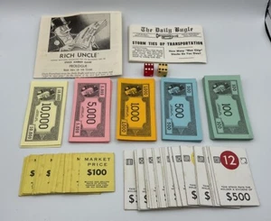 1959 Rich Uncle Stock Market Game Original Replacement Pieces Parts - Picture 1 of 6