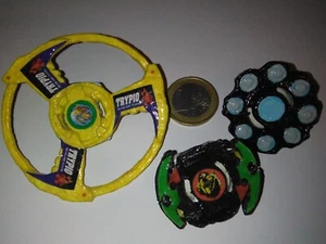 Mini Beyblade - Lotto 3 Pezzi - Black Dranzer (Anime)/ Trypio/ Torgatling - Foto 1 di 10