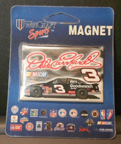 DALE EARNHARDt #3 Magnet WinCraft Sports Refrigerator Magnet New Old Stock 3 x 2 Cover
