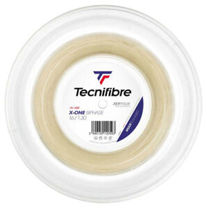 TECNIFIBRE X-ONE BIPHASE TENNIS STRING - 1.30MM 16G - 200M REEL NATURAL RRP £375