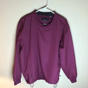 Greg Norman Golf Windbreaker Pullover Windshirt Mens Medium Plum - Picture 1 of 6