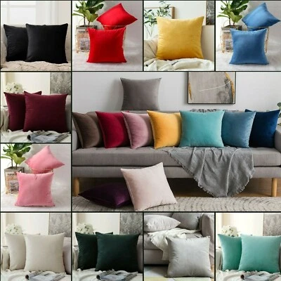 Luxury Velvet Cushion Cover I Velvet Pillow Cover l Throw Pillow case l 17"x17" - Image 1 of 4