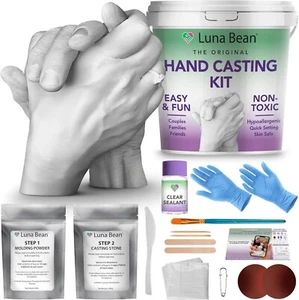 Luna Bean Hand Casting Kit - Valentines Day Gifts for Her Wife Him Men Husband. - Picture 1 of 6