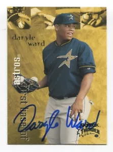 1999 Skybox Thunder Daryle Ward Signed Card Baseball Autograph MLB AUTO #4 - Picture 1 of 2