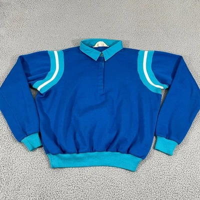 Sudadera Vintage Cuello Sears Hombre L Azul Años 80 Pullover Foto 1 de 4