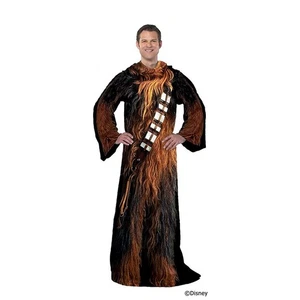 Chewbacca Adult Robe Blanket With Sleeves Brown - Picture 1 of 1
