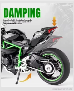 New 1:12 Scale Model Kawasaki Ninja 400 Alloy Sports Motorcycle Diecast Bike UK  - Picture 1 of 10