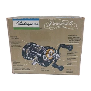 Shakespeare President ll 1984 Free Spool Casting Reel. ( Reel ) - Picture 1 of 13