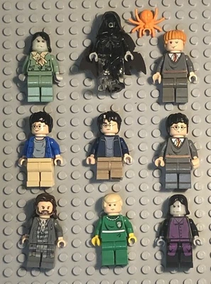 Lot 9 Up LEGO Minifigures Harry Potter Ron Snape Draco Malfoy Dementor - Image 1 of 3