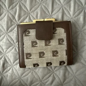 Vintage Pierre Cardin Brown Monogram Ladies Wallet - RARE Never Used - Picture 1 of 6