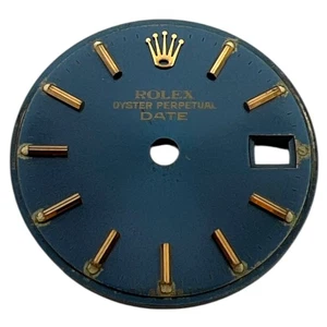Genuine Rolex Oyster Perpetual Date 26mm Dial Blue & Gold 6917 - Picture 1 of 4