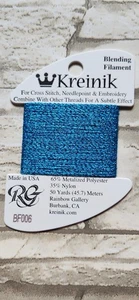 Kreinik Blending Filament Metallic YOU CHOOSE YOUR COLORS 50 meters 55.6 yds NEW - Picture 1 of 189