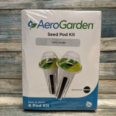 AeroGarden Salsa Garden Seed Pod Kit 6 Pods Tomatoes Jalapeno Blend Hydroponics - Image 1 of 3