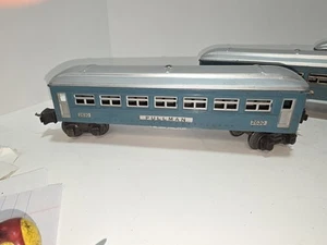 LIONEL PREWAR O-GAUGE 2630 BLUE/Silver PULLMAN 2631 Blue/Silver Observation Car - Picture 1 of 10