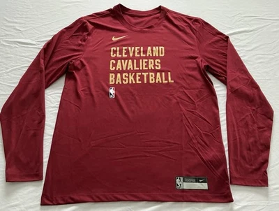 Cleveland Cavaliers Basketball Team Issued Nike LS Tee Men’s Size L - Image 1 of 4