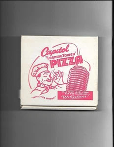 Capitol Schiefer Turm Pizza - **12 Schnitt Promo CD Zusammenstellung in Pizzakarton mit Menü** - Bild 1 von 4