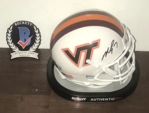 Michael Mike Vick Signed Autographed Virginia Tech Hokies Mini Helmet Beckett N1 - Picture 1 of 1