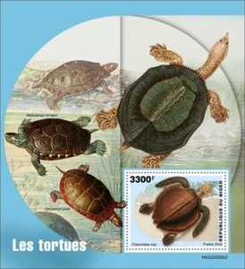 Turtles MNH Stamps 2022 Niger S/S - Picture 1 of 1