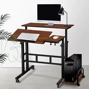 Laptop Table, Adjustable Stand Desk Desktop Computer Standing Study Desks Bed - Picture 1 of 10