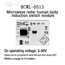 DC3-30V RCWL-0513 Mikrowellenradar Menschlicher Sensor Schalter Modul Intelligenter Sensor