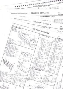 1966 PONTIAC CATALINA BONNEVILLE GRAND PRIX BODY PARTS LIST FRAME CRASH SHEETS $ - Picture 1 of 1