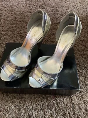 ANNE MICHELLE ЗОЛОТО СЕРЕБРО БРОНЗОВАЯ ПЛАТФОРМА 5 ДЮЙМОВ НАСОС ЗАГЛЯНУТЬ НОСОК КАБЛУКА ТУФЛИ 8 NIB - Изображение 1 из 4