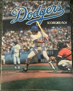 27 de agosto de 1977 Programa de los Dodgers de Los Ángeles vs St. Louis Cardinals anotado - Imagen 1 de 1