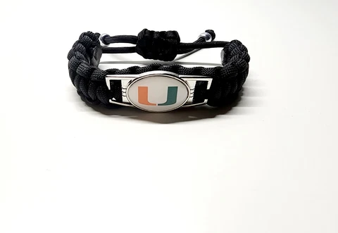 Miami Hurricanes Adjustable Charm Bracelet Fan Apparel & Souvenirs College NCAA Cover