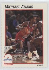 1991-92 NBA Hoops Washington Bullets Sheet Singles Michael Adams