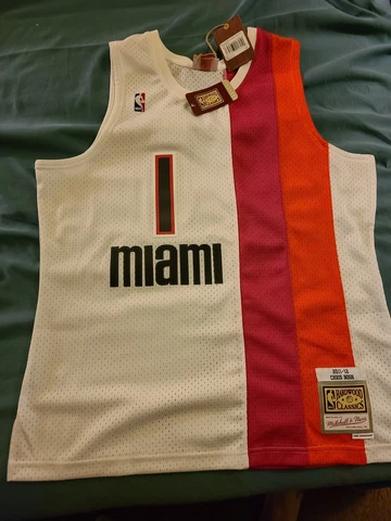 Mitchell Ness M&N Miami Heat Florida's Chris Bosh swingman jersey nwt new $130 Cover